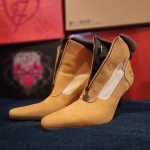 Timberland Stiletto Heel Ankle Booties - US 9